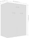 vidaXL - Schoenenkast - 60x35x84 - cm - bewerkt - hout - wit