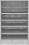 vidaXL - Schoenenkast - 60x35x92 - cm - bewerkt - hout - betongrijs