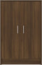 vidaXL - Schoenenkast - 60x35x92 - cm - bewerkt - hout - bruin - eikenkleur