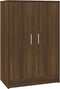 vidaXL - Schoenenkast - 60x35x92 - cm - bewerkt - hout - bruin - eikenkleur