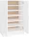 vidaXL - Schoenenkast - 60x35x92 - cm - bewerkt - hout - bruin - eikenkleur