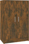 vidaXL - Schoenenkast - 60x35x92 - cm - bewerkt - hout - gerookt - eikenkleurig
