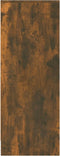 vidaXL - Schoenenkast - 60x35x92 - cm - bewerkt - hout - gerookt - eikenkleurig