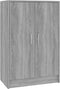 vidaXL - Schoenenkast - 60x35x92 - cm - bewerkt - hout - grijs - sonoma - eikenkleurig