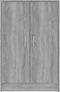 vidaXL - Schoenenkast - 60x35x92 - cm - bewerkt - hout - grijs - sonoma - eikenkleurig