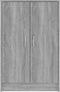 vidaXL - Schoenenkast - 60x35x92 - cm - bewerkt - hout - grijs - sonoma - eikenkleurig