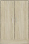 vidaXL - Schoenenkast - 60x35x92 - cm - bewerkt - hout - sonoma - eikenkleurig