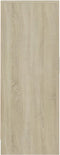 vidaXL - Schoenenkast - 60x35x92 - cm - bewerkt - hout - sonoma - eikenkleurig