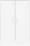 vidaXL - Schoenenkast - 60x35x92 - cm - bewerkt - hout - wit