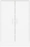 vidaXL - Schoenenkast - 60x35x92 - cm - bewerkt - hout - wit