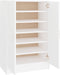 vidaXL - Schoenenkast - 60x35x92 - cm - bewerkt - hout - wit