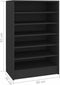 vidaXL - Schoenenkast - 60x35x92 - cm - bewerkt - hout - zwart