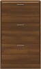 vidaXL - Schoenenkast - 63x24x103 - cm - bewerkt - hout - bruin - eikenkleur