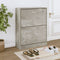 vidaXL - Schoenenkast - 63x24x103 - cm - bewerkt - hout - gerookt - eikenkleurig