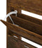 vidaXL - Schoenenkast - 63x24x103 - cm - bewerkt - hout - gerookt - eikenkleurig