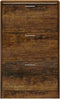 vidaXL - Schoenenkast - 63x24x103 - cm - bewerkt - hout - gerookt - eikenkleurig