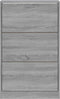 vidaXL - Schoenenkast - 63x24x103 - cm - bewerkt - hout - grijs - sonoma