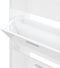 vidaXL - Schoenenkast - 63x24x103 - cm - bewerkt - hout - hoogglans - wit