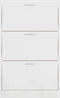 vidaXL - Schoenenkast - 63x24x103 - cm - bewerkt - hout - hoogglans - wit
