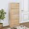 vidaXL - Schoenenkast - 63x24x103 - cm - bewerkt - hout - sonoma - eikenkleurig