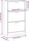 vidaXL - Schoenenkast - 63x24x103 - cm - bewerkt - hout - sonoma - eikenkleurig