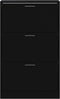 vidaXL - Schoenenkast - 63x24x103 - cm - bewerkt - hout - zwart