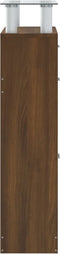vidaXL - Schoenenkast - 63x24x104 - cm - bewerkt - hout - bruin - eikenkleur
