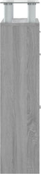 vidaXL - Schoenenkast - 63x24x104 - cm - bewerkt - hout - grijs - sonoma - eikenkleur