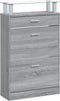 vidaXL - Schoenenkast - 63x24x104 - cm - bewerkt - hout - grijs - sonoma - eikenkleur