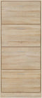 vidaXL - Schoenenkast - 63x24x147 - cm - bewerkt - hout - sonoma - eikenkleurig