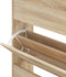 vidaXL - Schoenenkast - 63x24x147 - cm - bewerkt - hout - sonoma - eikenkleurig