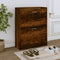 vidaXL - Schoenenkast - 63x24x81 - cm - bewerkt - hout - betongrijs