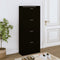 vidaXL - Schoenenkast - 63x24x81 - cm - bewerkt - hout - bruin - eikenkleur
