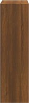 vidaXL - Schoenenkast - 63x24x81 - cm - bewerkt - hout - bruin - eikenkleur