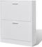 vidaXL - Schoenenkast - 63x24x81 - cm - bewerkt - hout - gerookt - eikenkleurig