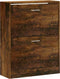 vidaXL - Schoenenkast - 63x24x81 - cm - bewerkt - hout - gerookt - eikenkleurig