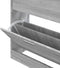 vidaXL - Schoenenkast - 63x24x81 - cm - bewerkt - hout - grijs - sonoma