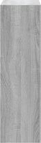 vidaXL - Schoenenkast - 63x24x81 - cm - bewerkt - hout - grijs - sonoma