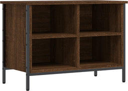 vidaXL - Schoenenkast - 69x35x50 - cm - bewerkt - hout - bruin - eikenkleur