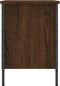 vidaXL - Schoenenkast - 69x35x50 - cm - bewerkt - hout - bruin - eikenkleur