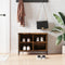 vidaXL - Schoenenkast - 69x35x50 - cm - bewerkt - hout - gerookt - eikenkleurig