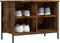 vidaXL - Schoenenkast - 69x35x50 - cm - bewerkt - hout - gerookt - eikenkleurig
