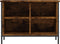 vidaXL - Schoenenkast - 69x35x50 - cm - bewerkt - hout - gerookt - eikenkleurig