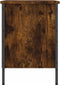 vidaXL - Schoenenkast - 69x35x50 - cm - bewerkt - hout - gerookt - eikenkleurig