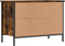 vidaXL - Schoenenkast - 69x35x50 - cm - bewerkt - hout - gerookt - eikenkleurig