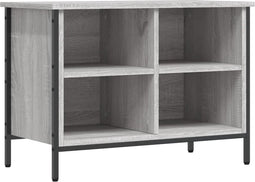 vidaXL - Schoenenkast - 69x35x50 - cm - bewerkt - hout - grijs - sonoma - eikenkleurig