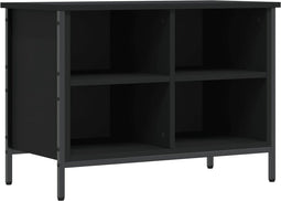 vidaXL - Schoenenkast - 69x35x50 - cm - bewerkt - hout - zwart