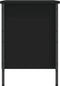 vidaXL - Schoenenkast - 69x35x50 - cm - bewerkt - hout - zwart