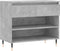 vidaXL - Schoenenkast - 70x36x60 - cm - bewerkt - hout - betongrijs
