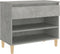 vidaXL - Schoenenkast - 70x36x60 - cm - bewerkt - hout - betongrijs
